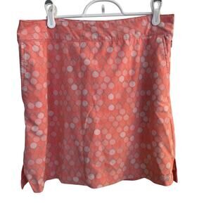 IZOD Golf Skort Women's Peach Size Zip Pockets‎ Sz 6